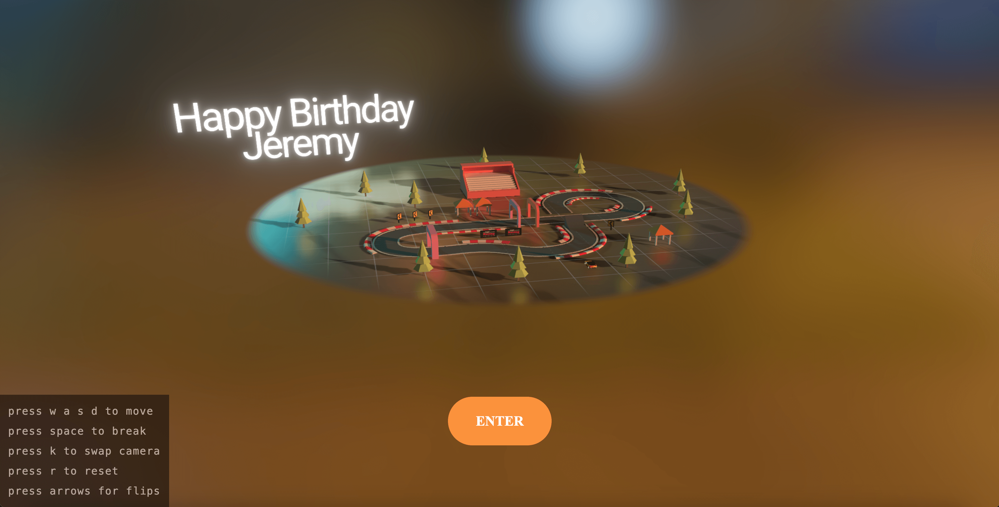 example Car Game card